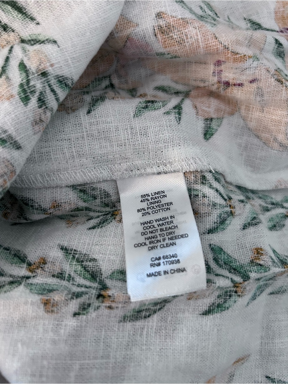 Maison d'Amélie Paris White Smocked Top Floral Dress. Size S - Picture 9 of 10